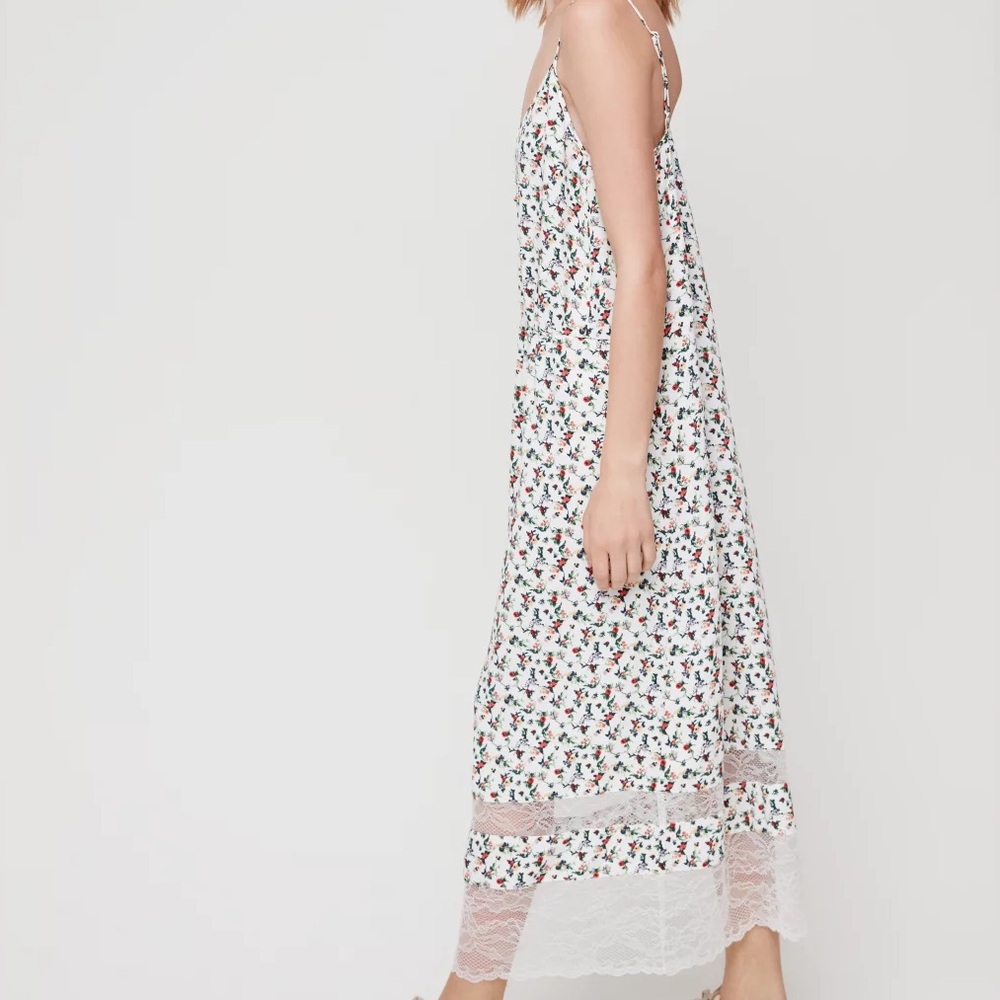 Little Moon Floral Dress with Lace Detail
